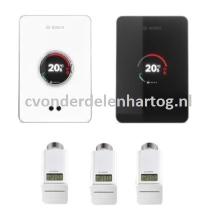 Bosch EasyControl set 3 Valves Black / White EU 7736701393